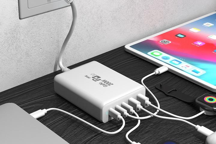 GAN2 200W 초고속 멀티충전기 PPS 45W 아이폰 노트 맥북 멀티충전기