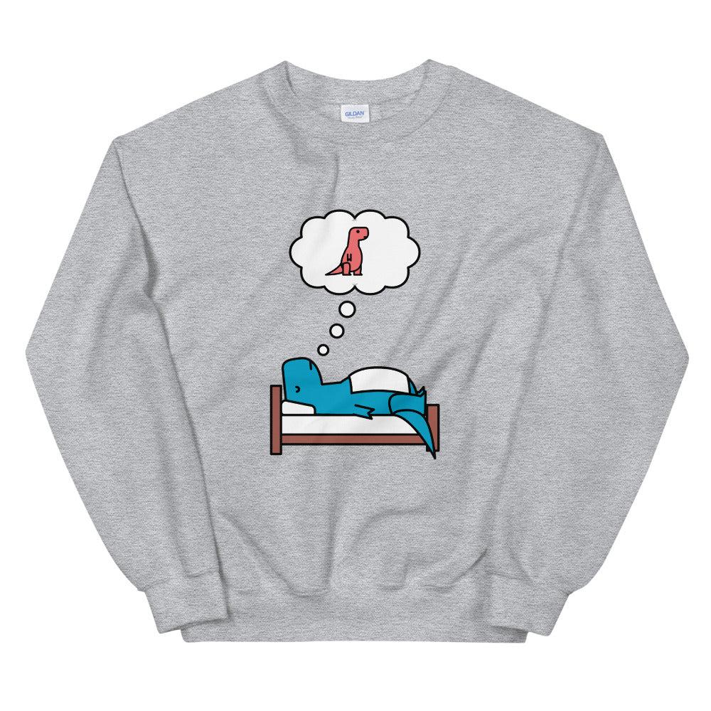 sweet dreams (blue t-rex) - Sport Grey / S
