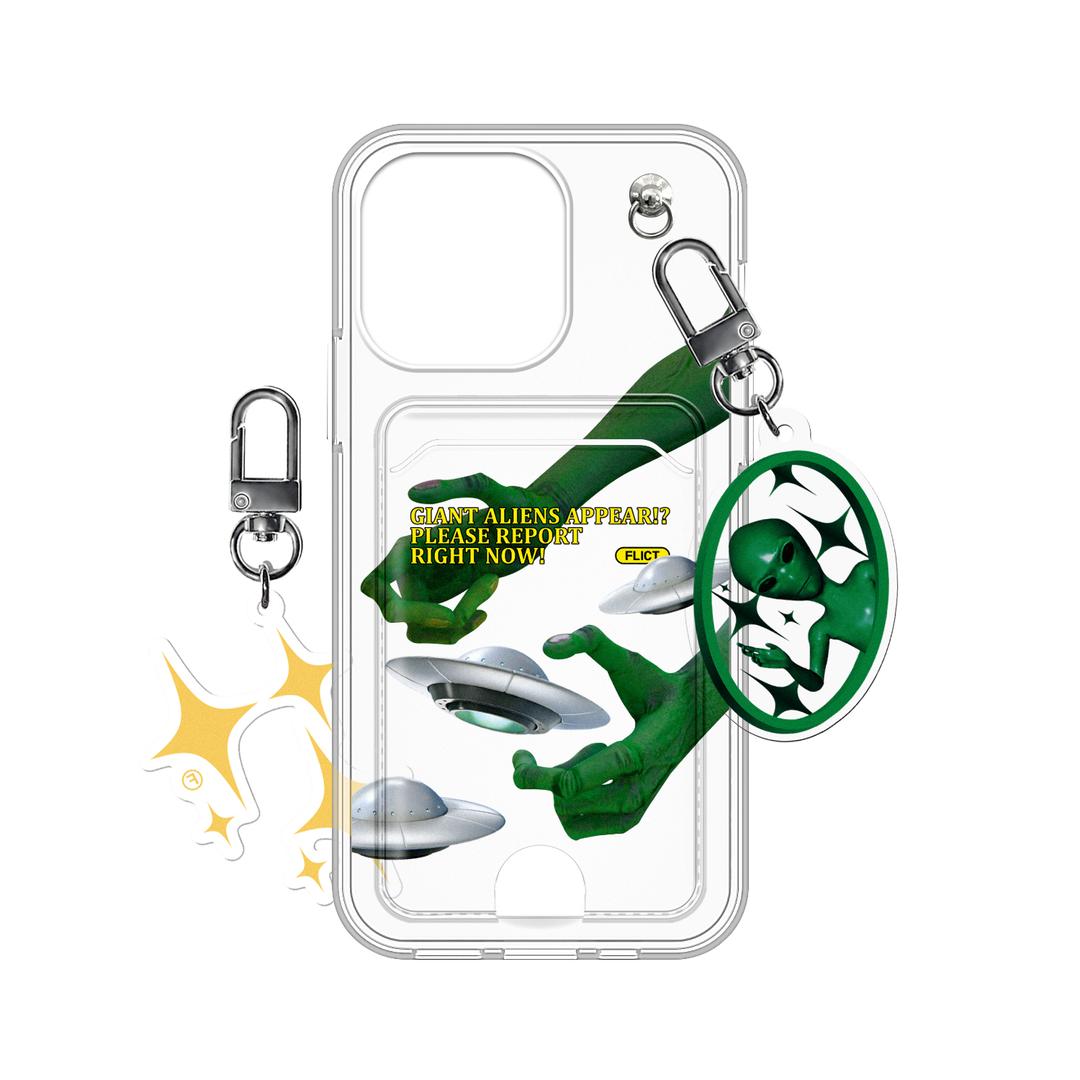 ALIEN CARD POCKET PHONE CASE