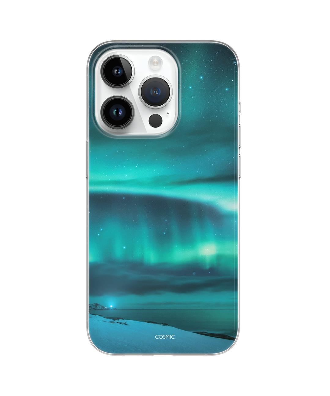 [Clear case] Aurora borealis (green aurora) 클리어케이스