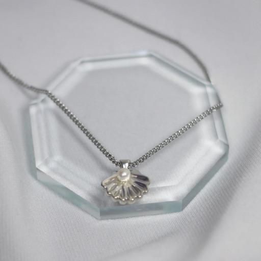 담수진주💕 조개 펜던트 은 목걸이