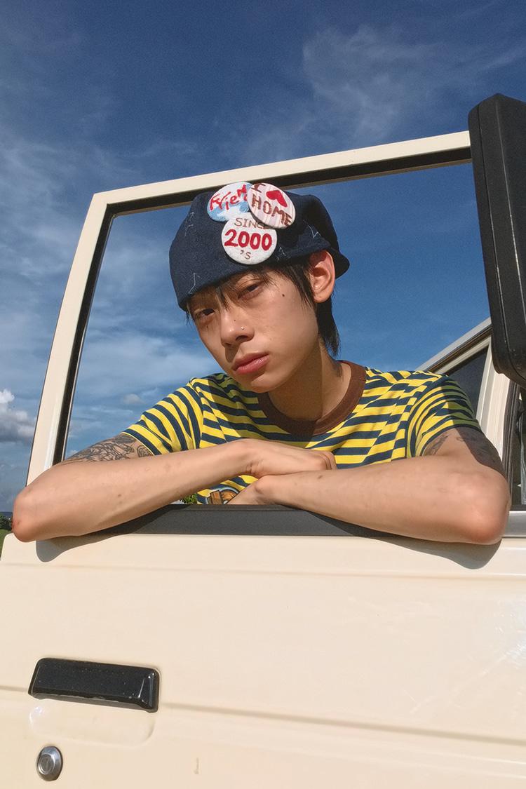 STARRY EARFLY DENIM BERET