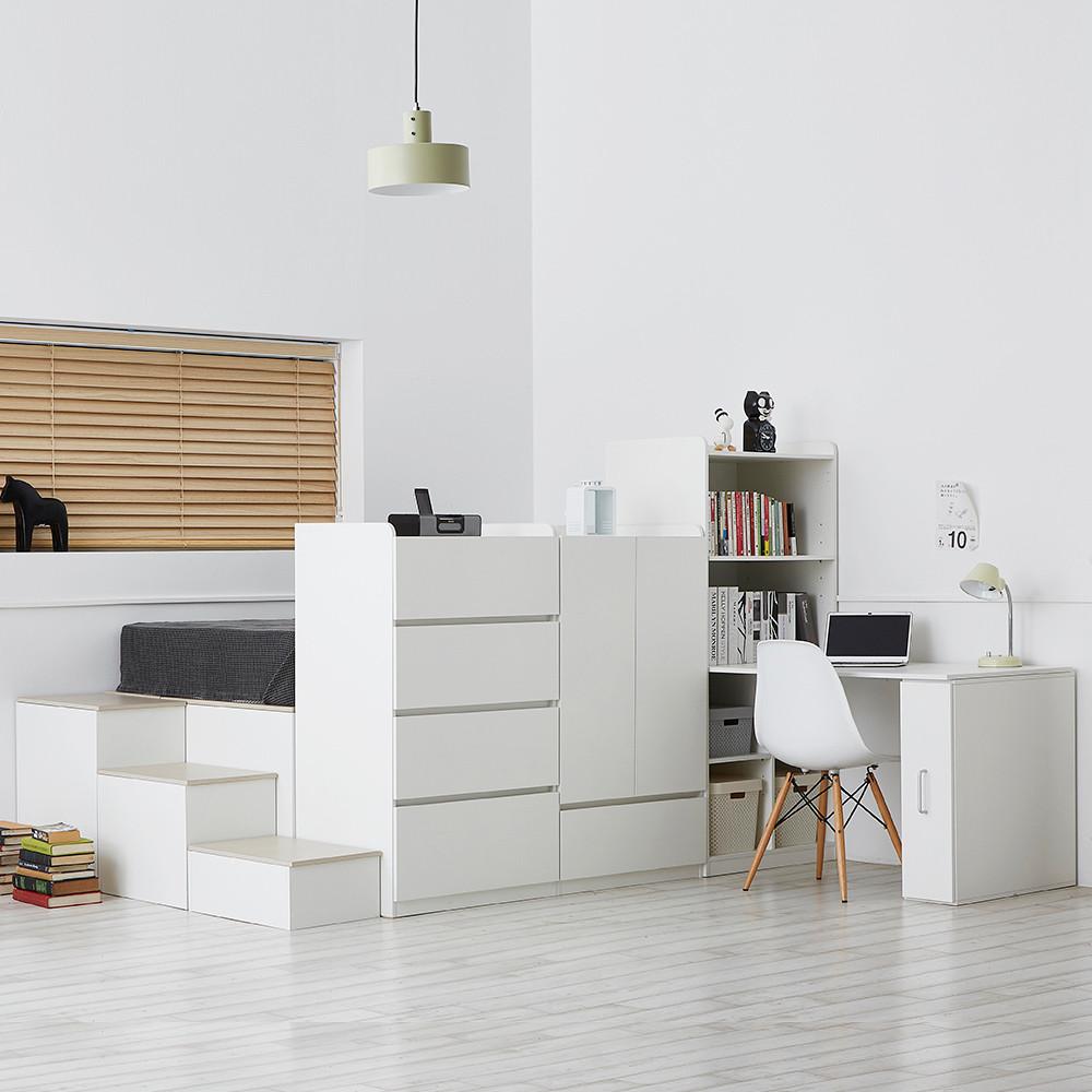 스스디 스마트 수납 침대 모듈 멀티 원룸 옷장 서랍장 책상 평상형