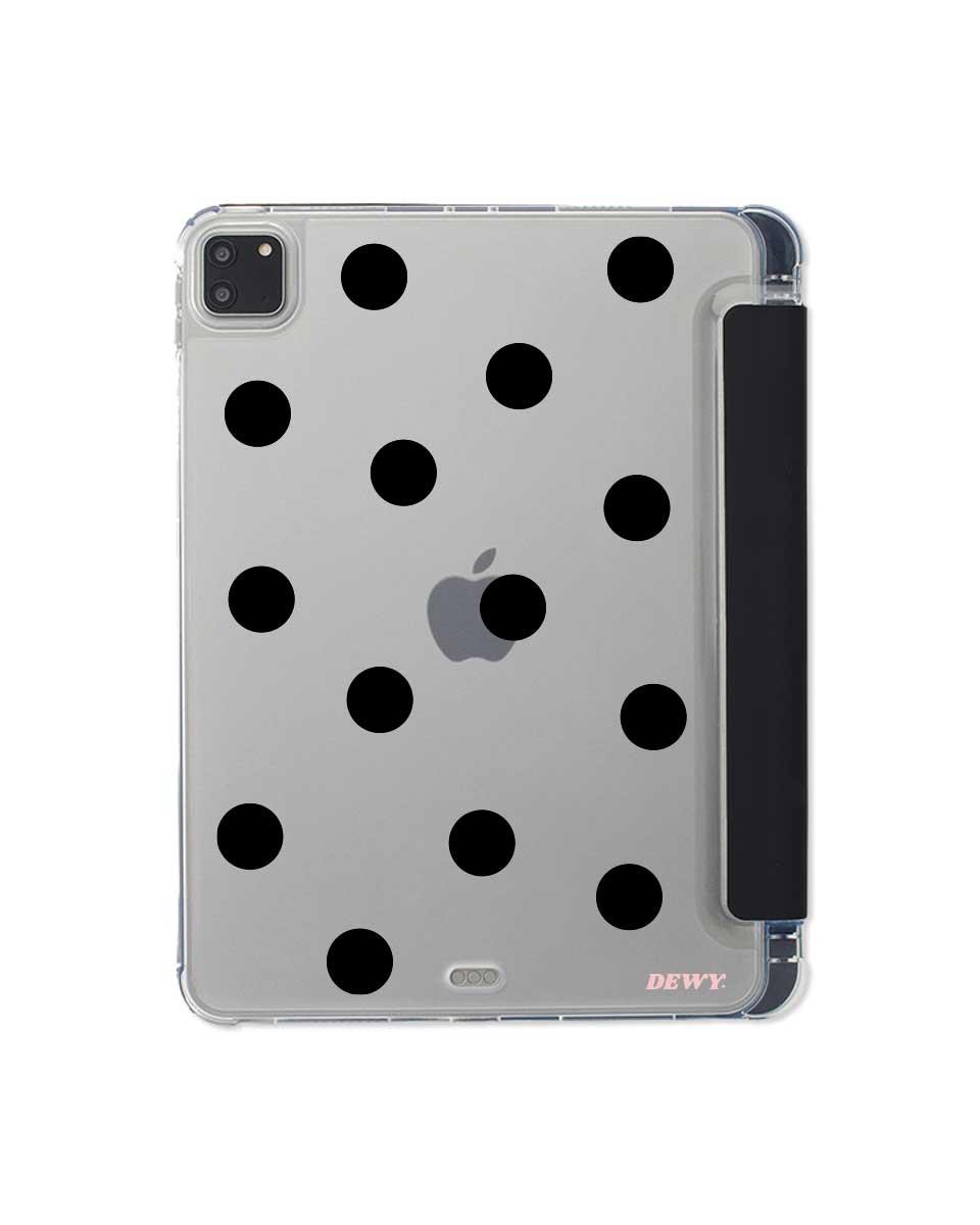 polka dot ipad case (black)