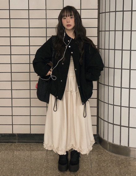 빈블 [자체제작/간절기/스웨이드] @vinvle made, 라폴링 차이나넥 오버핏 스웨이드 점퍼