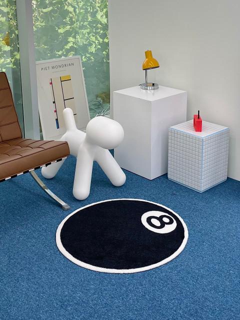 [SUPPLY] 8볼 에잇볼 인테리어 원형러그 블랙