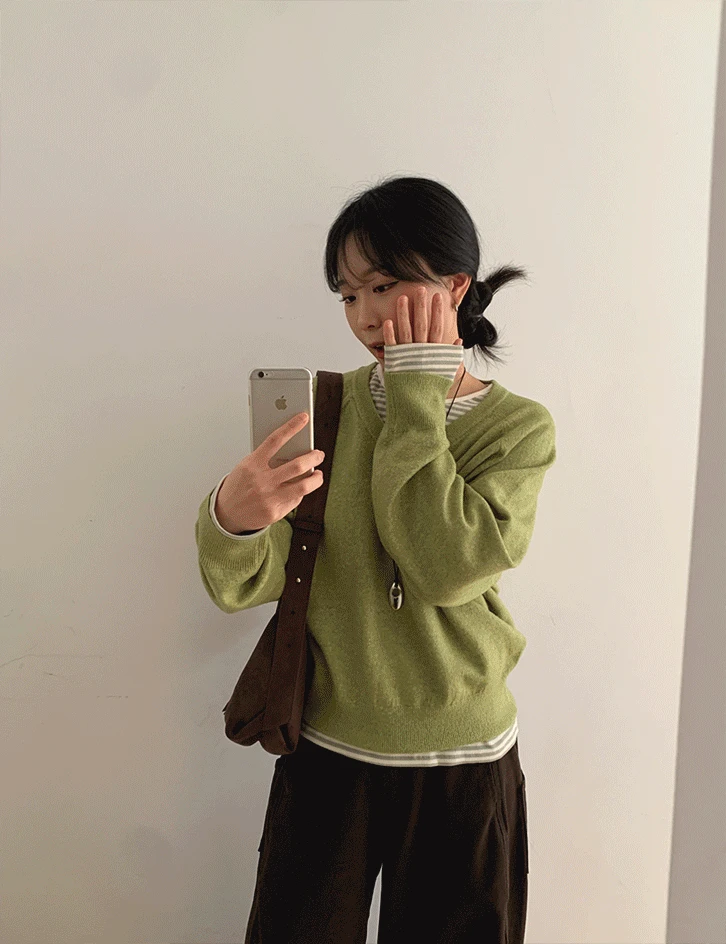 [주문폭주!] 제트 브이넥 울 니트 (8color)