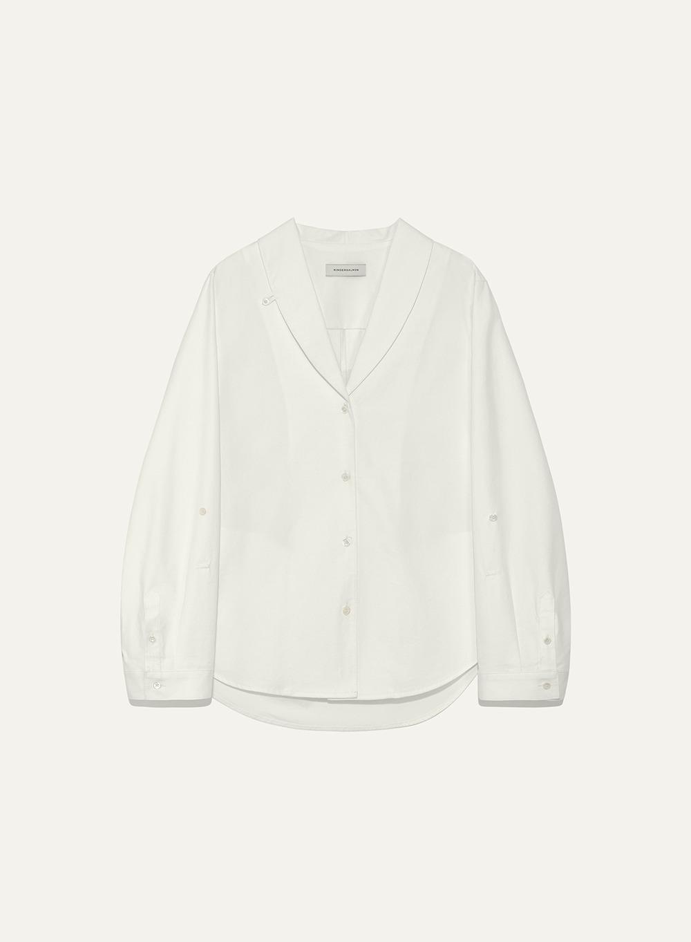 Marcella Shawl Collar Shirt Off-White