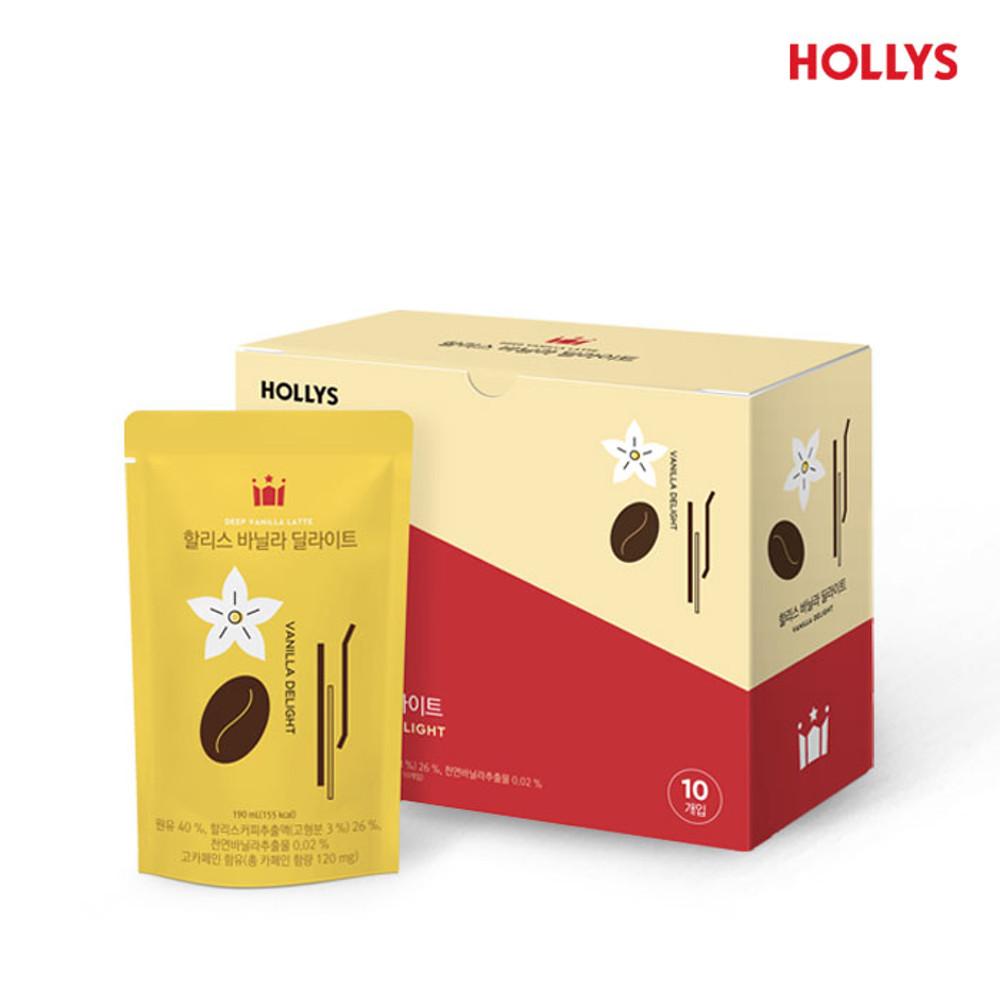 [할리스] 바닐라딜라이트 파우치 커피 1팩(10입) (소비기한 2024-10-13)