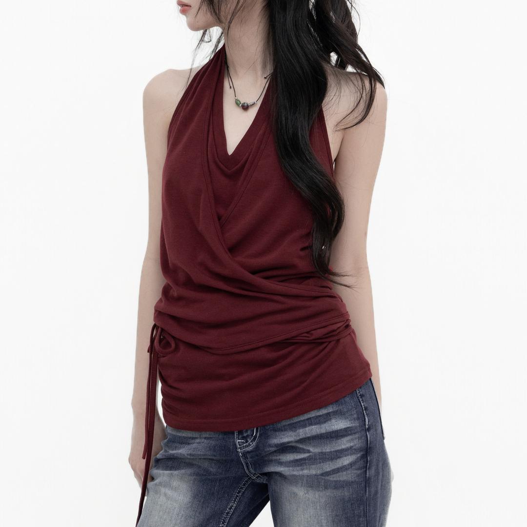 틸데서울 트윈 랩 기모 홀터 나시 3color