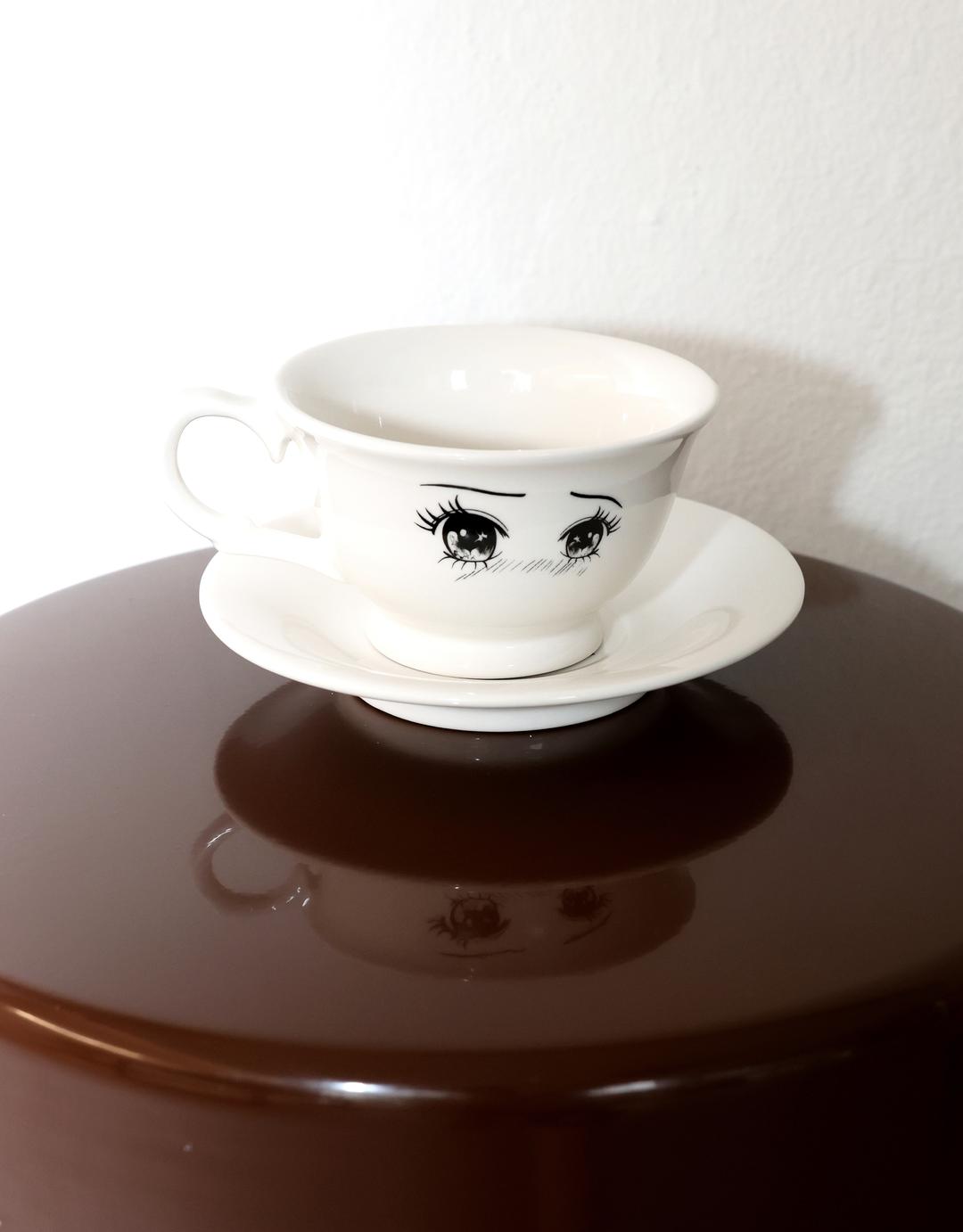 Beautiful eyes coffee cup set