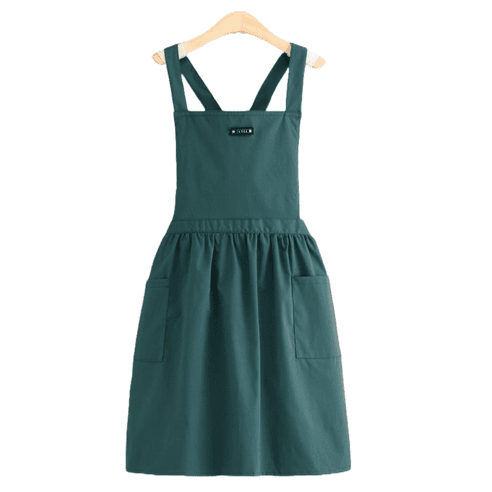 씨오브비 카페 작업용 스커트 코튼 드레스 앞치마, 그린, 1개 - 앞치마 | 쿠팡