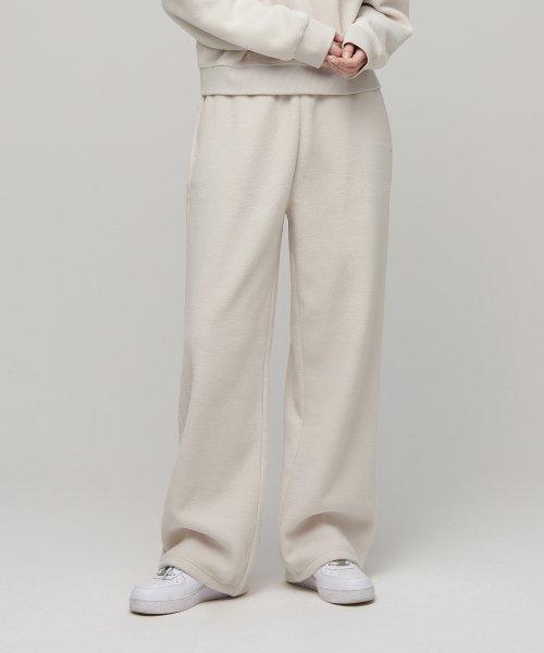 우먼즈 폴라 플리스 베리어블 라운지 스웨트 팬츠 [아이보리]