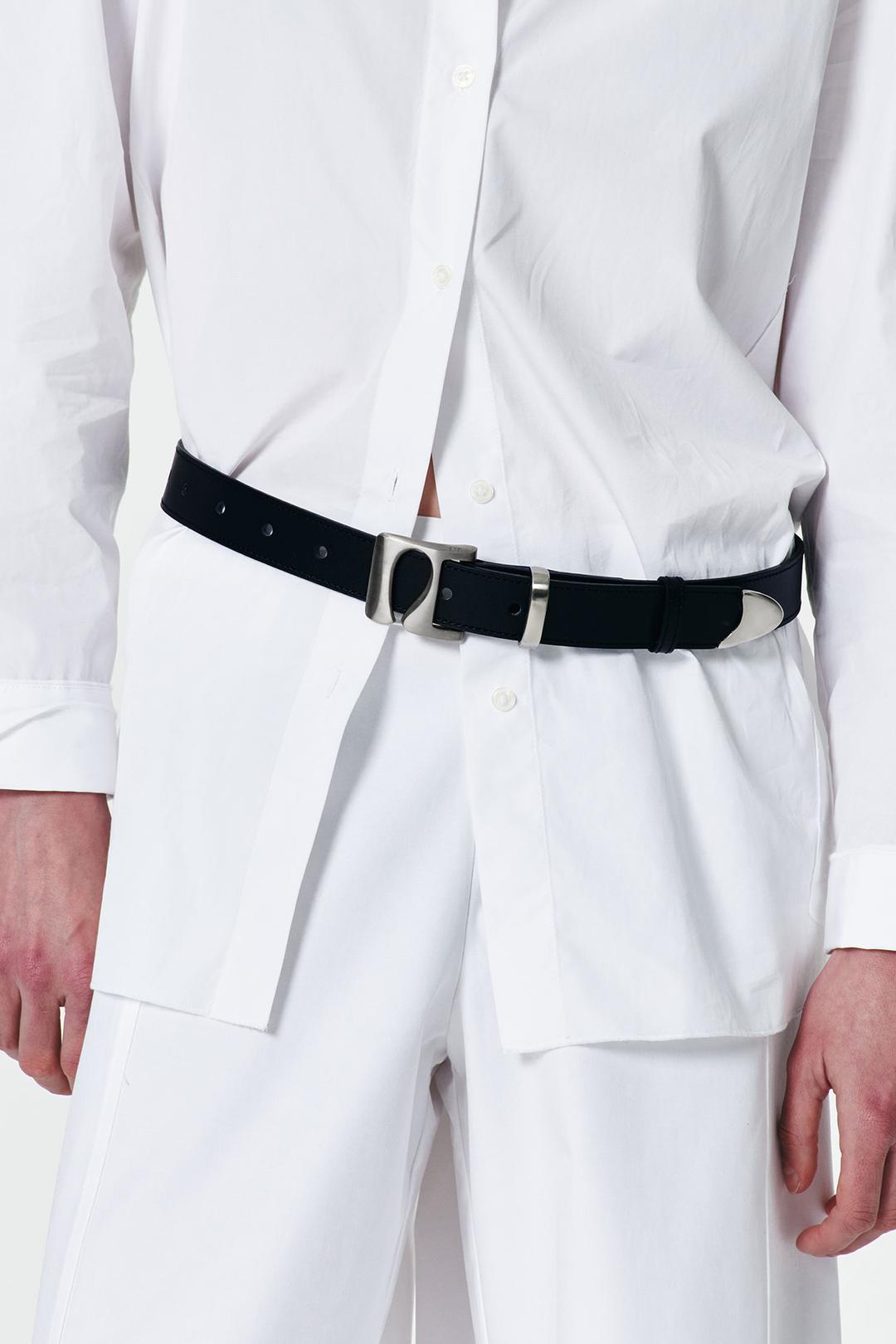 [5/20 예약배송] Ruskin Leather Belt_black