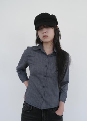 stripe quarter shirt (2c)