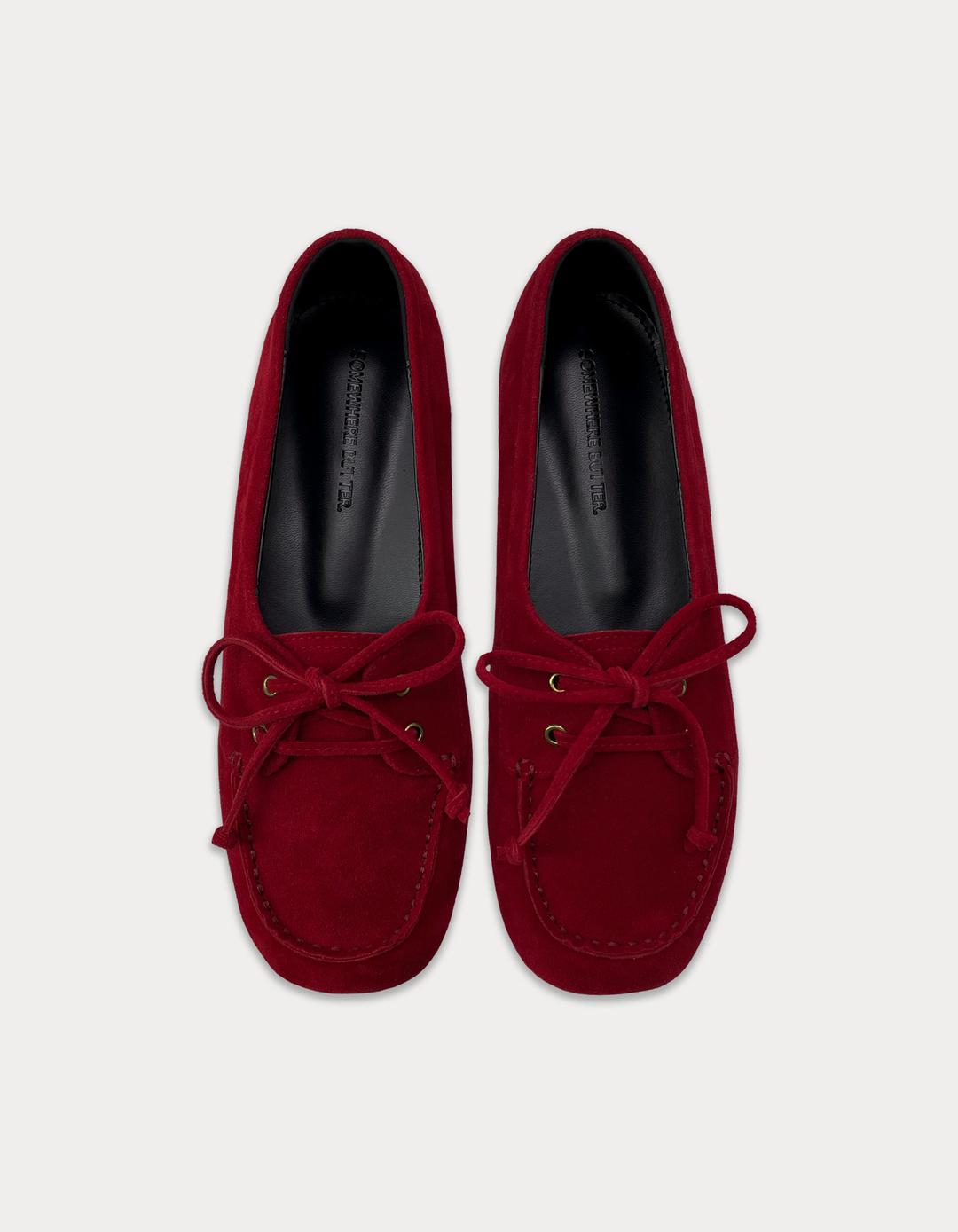4th / Suede Mocha Shoes - Suede Red