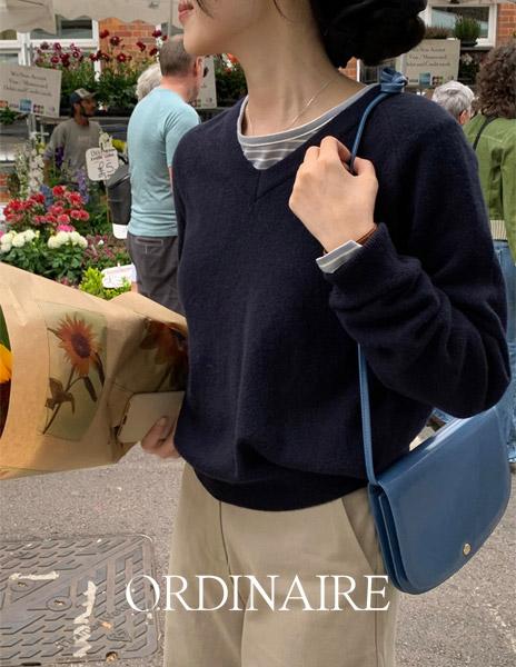 가내스라 [ordinaire] 로미 캐시미어 니트 (브이넥/핑크/단독주문시오늘출발) (로미, 로미캐시미어, 로미니트 추천)