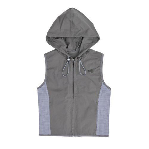 String Lace-up Vest -[KHAKI]