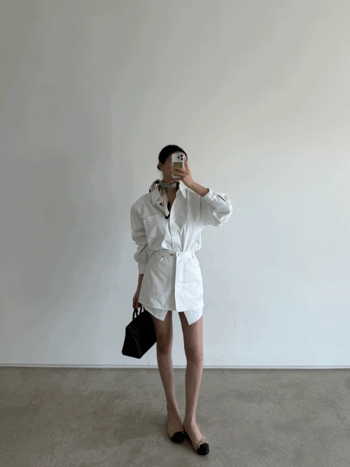 랩셔츠 원피스