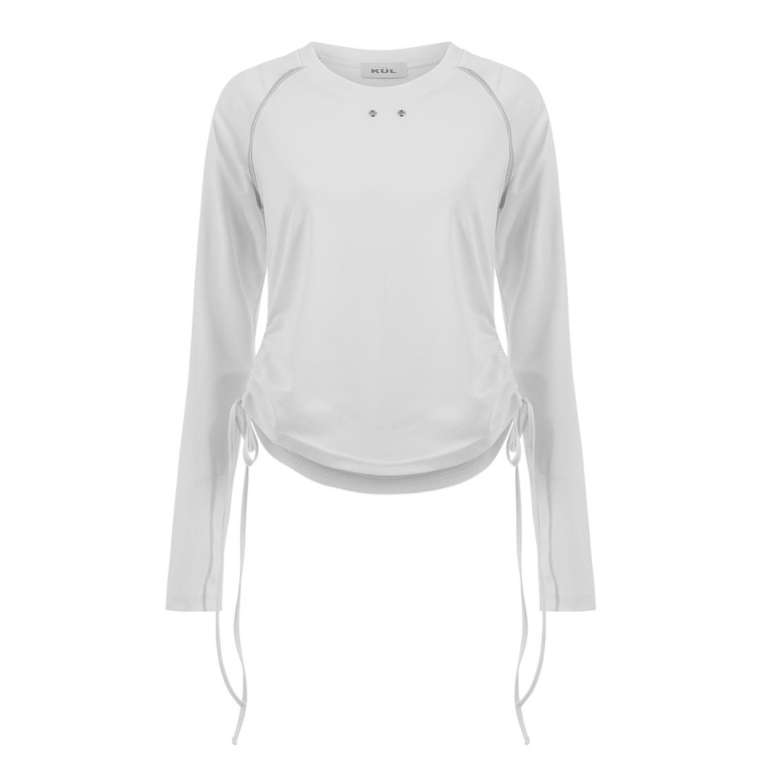 Punched shirring Sleeve [White]