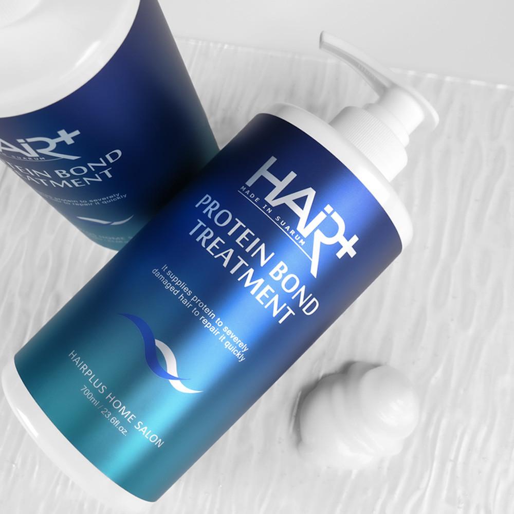 헤어플러스 단백질 본드 트리트먼트 700ml+샴푸 50ml 5개