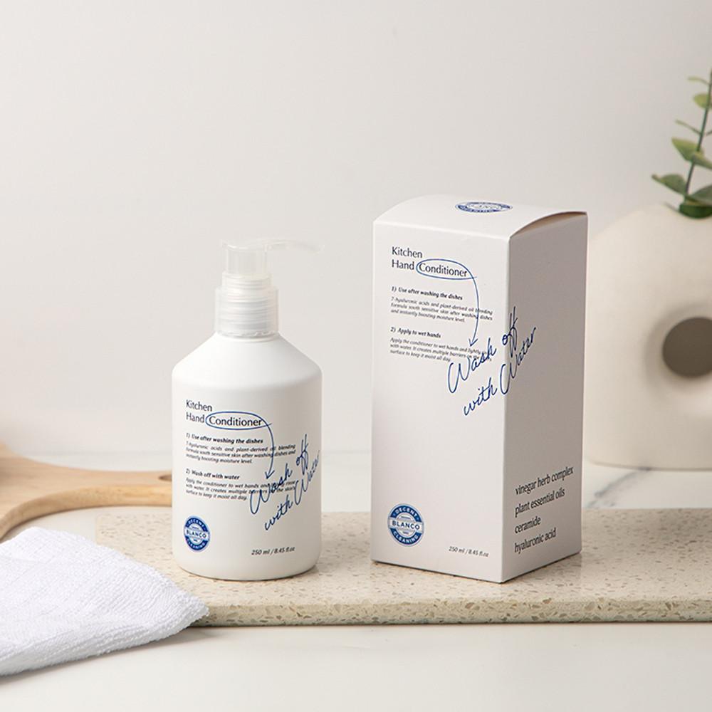블랑코클리닝 비건 핸드컨디셔너 끈적이지않는 대용량 펌프형 핸드크림 주부습진 250ml