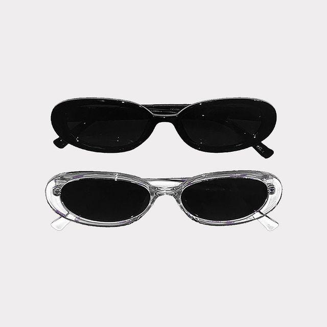 [당일배송/스트릿] 라운더 슬림 선글라스 (uv400 자외선 차단)