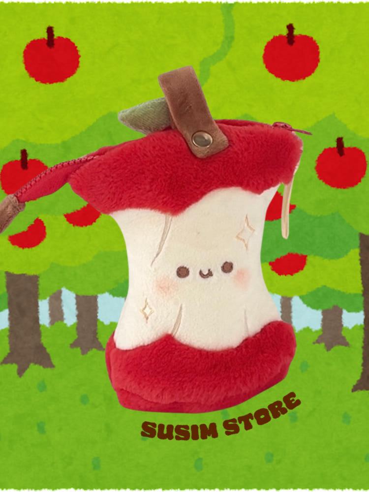 수심 Apple Slice Pouch 레드 애플 슬라이스 파우치 필통 펜케이스