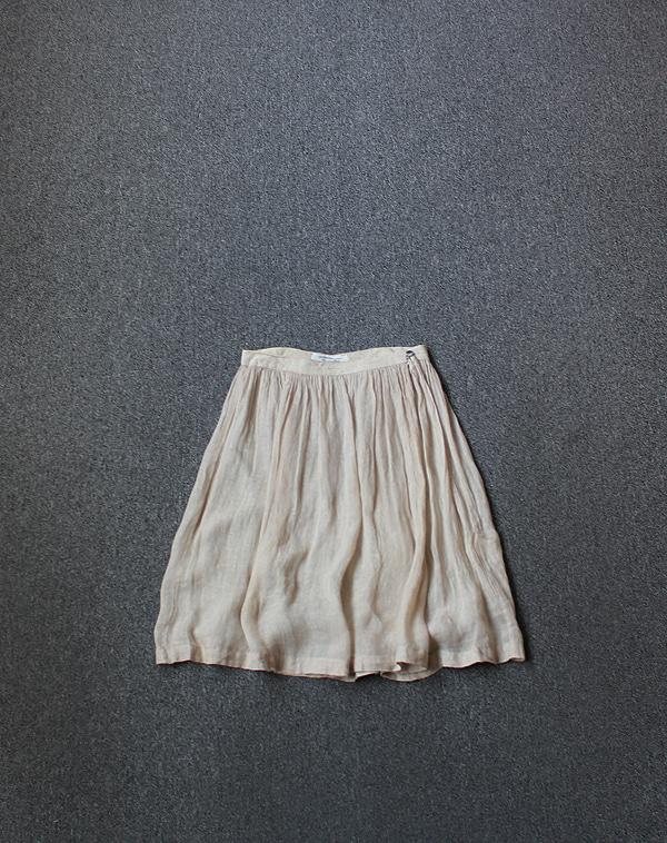 Pas de calais Pure Linen Skirt[M-L]