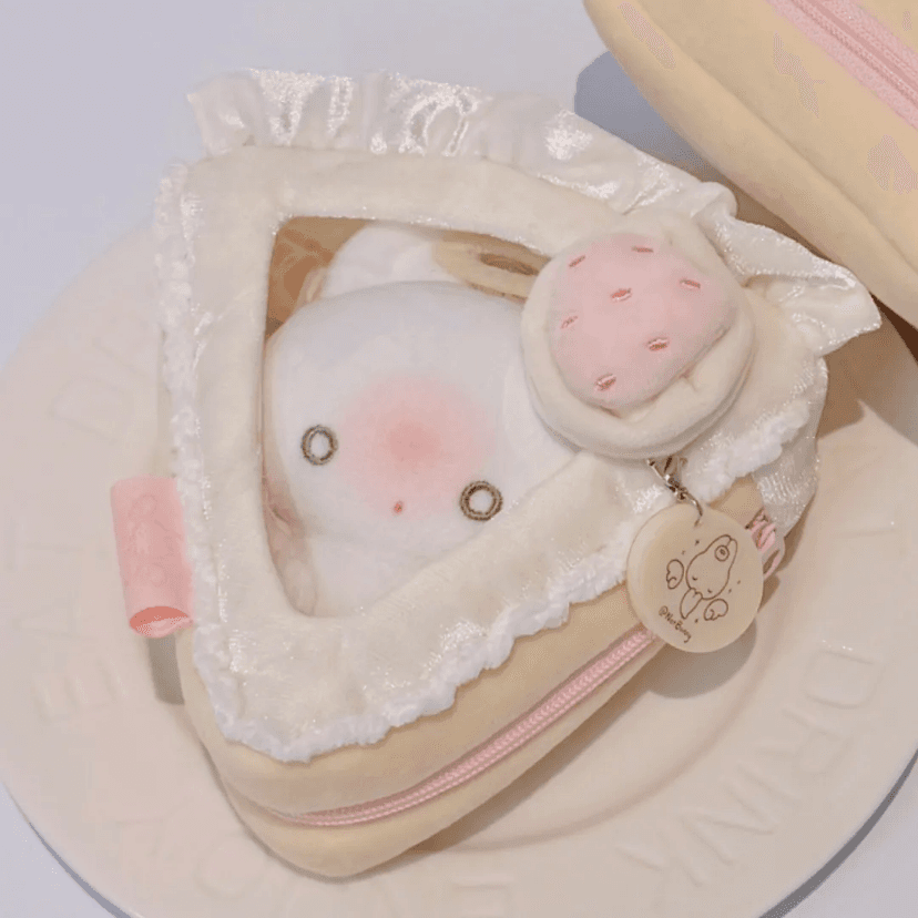 ［推し活グッズ］10cm ぬいぐるみ用 痛ポーチ【7DJH9】 - ショートケーキ