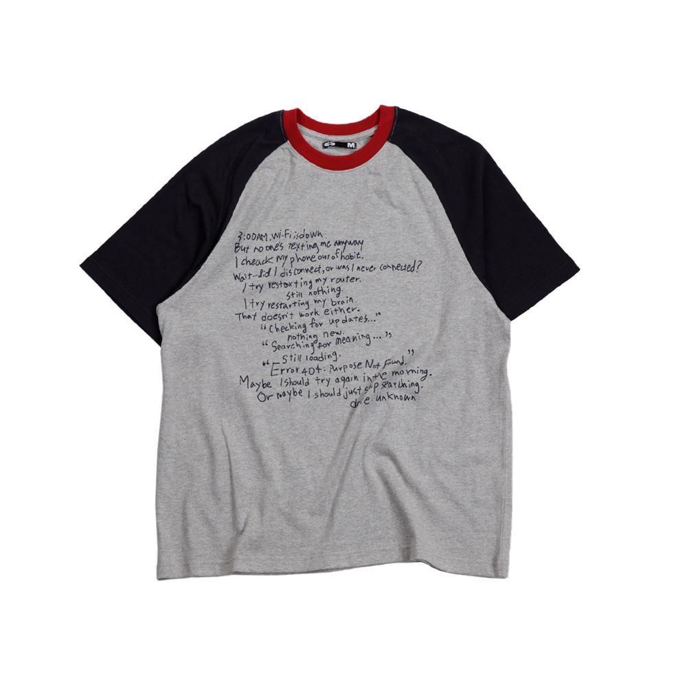 [ERTR] Diary Raglan T-Shirt Grey