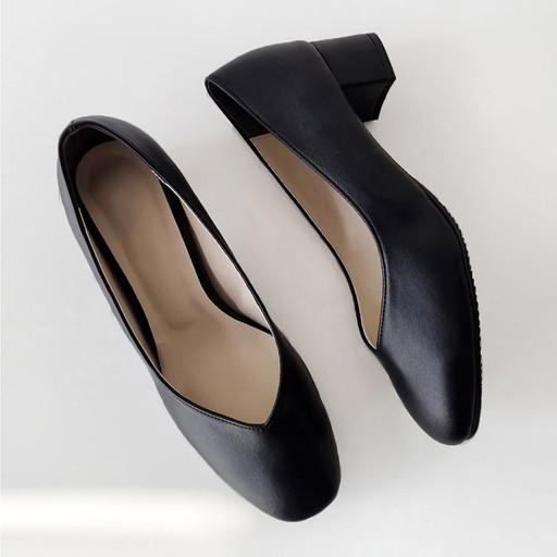 가이아슈 국내제작 여성 발편한 통굽 펌프스 4cm 구두