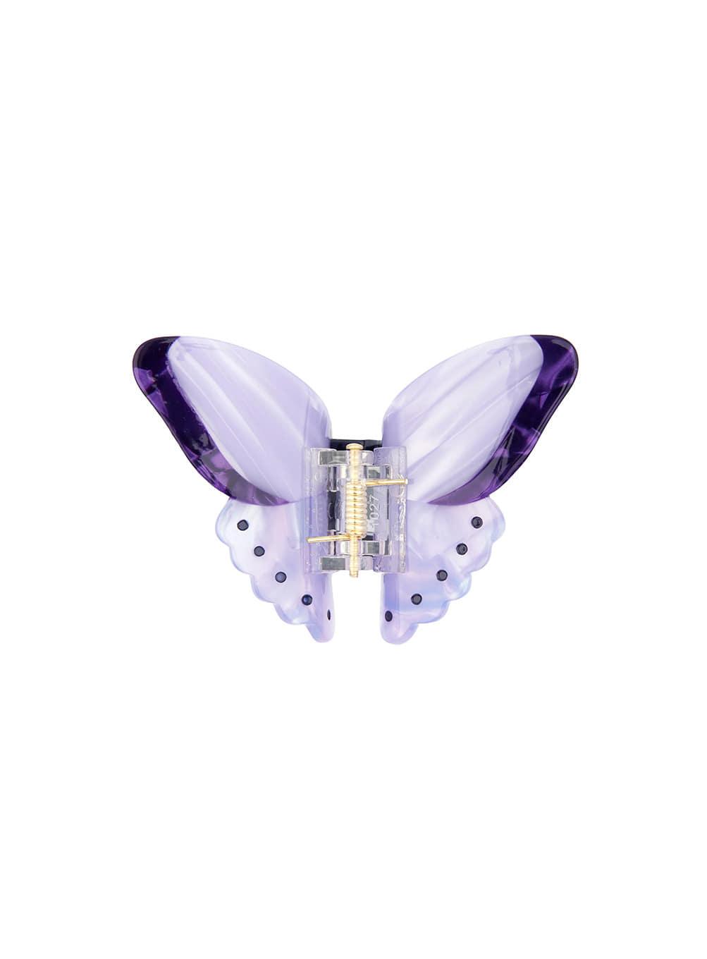 Purple butterfly hair claw