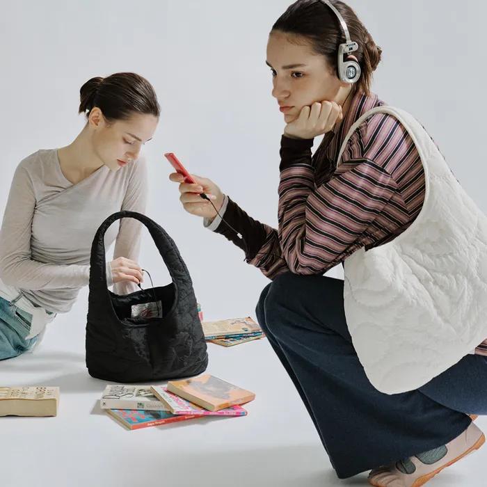 Broderie Padded Day Bag [2 color]