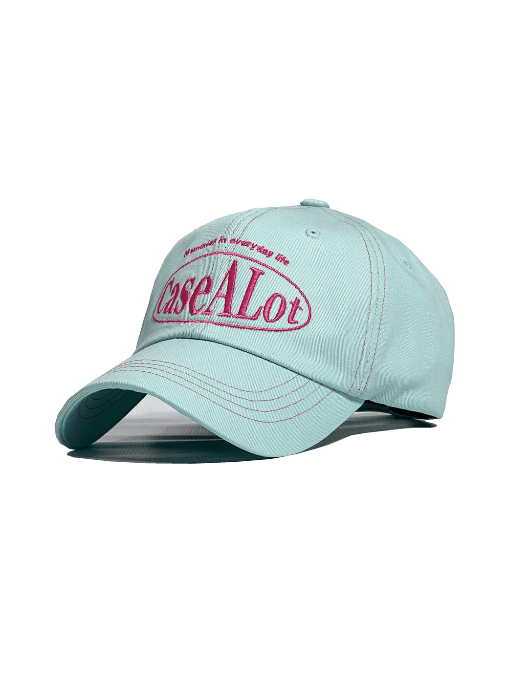 서클 로고 볼캡(파스텔 블루)