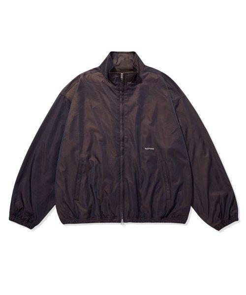 나일론 투톤 트랙 점퍼 브라운