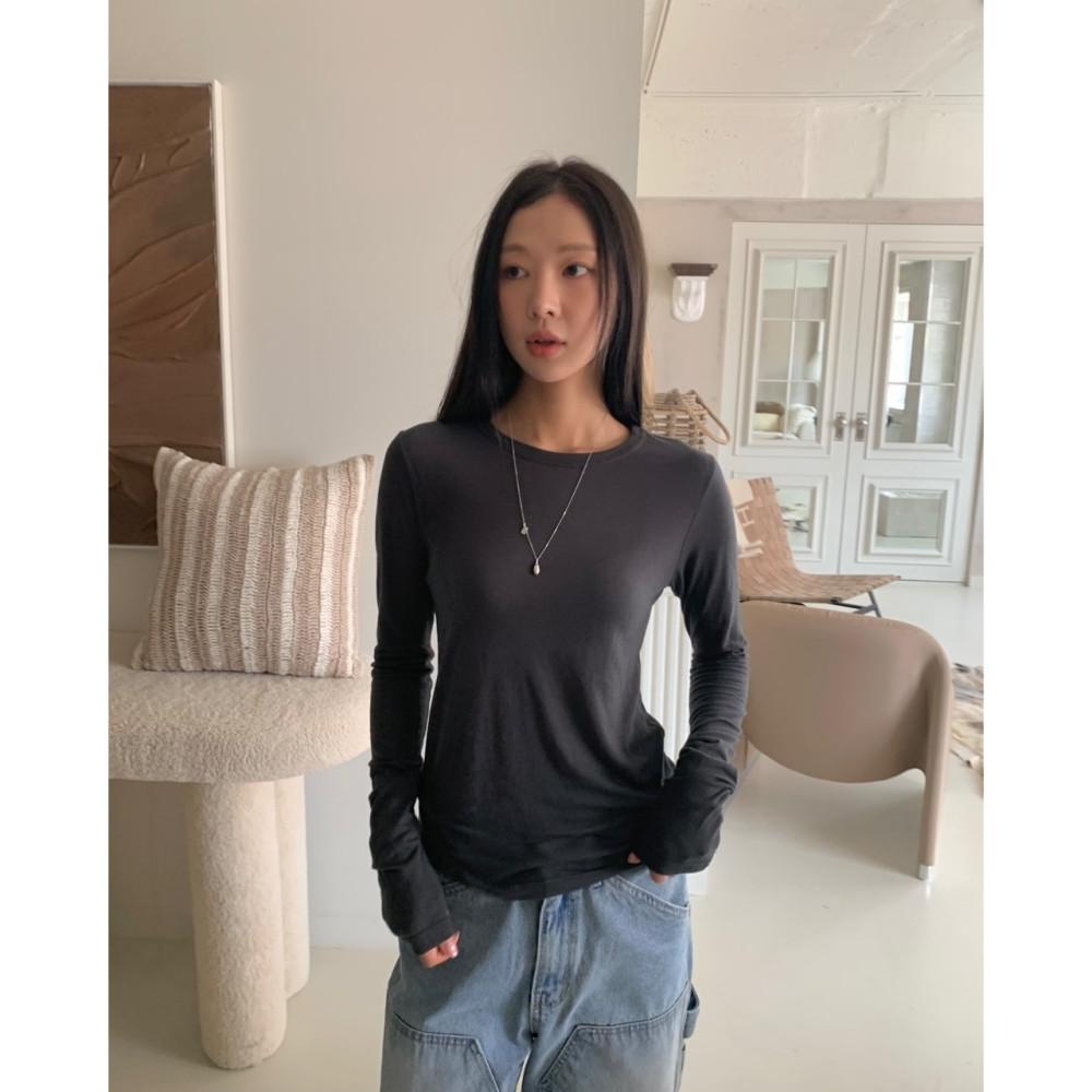 (베,소 당일) Arr 아르 레니 티셔츠 긴팔 텐셀 레이어드 t (3colors)