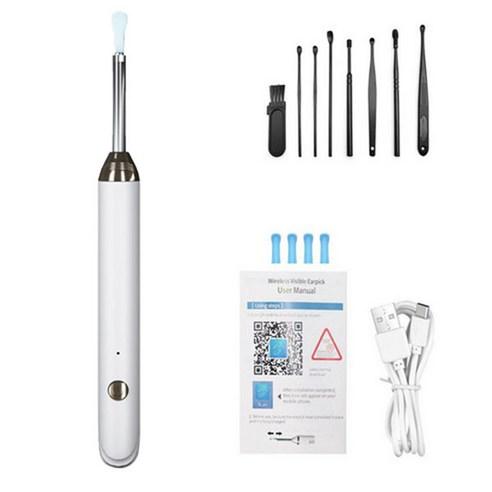 FONOW 내시경 귀이개 무선 LED 조명 1500W 고화질 스마트 카메라 귀이개 - 멸균면봉/귀이개 | 쿠팡