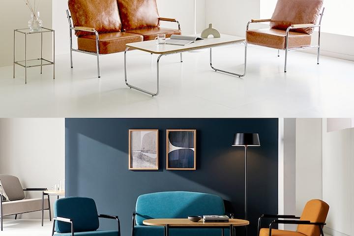 [깜짝특가]1인용 2인용 카페소파 미니가죽소파 인테리어 라운지 원룸 가죽 쇼파