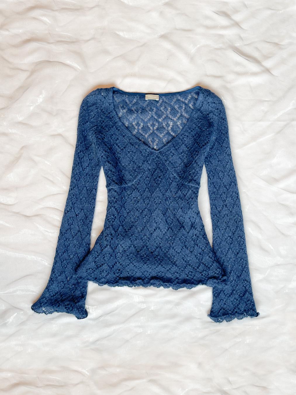 Mohair V-neck sweater S0028