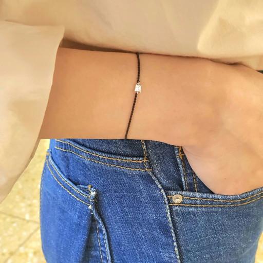 💎 깔끔 반짝 실버 실팔찌 심플 데일리 꾸안꾸