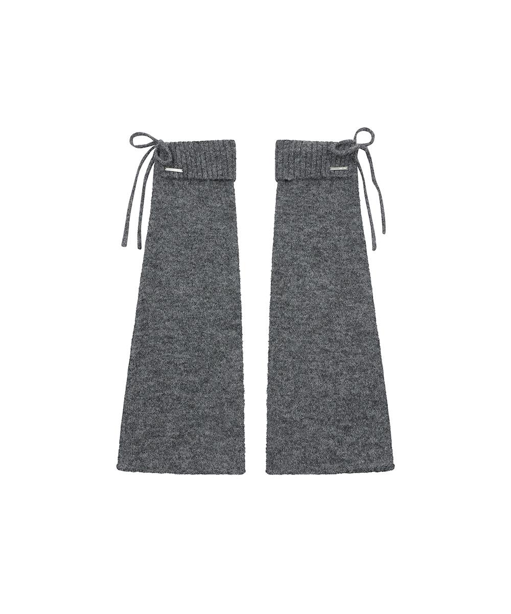 Drawstring leg warmer CHARCOAL