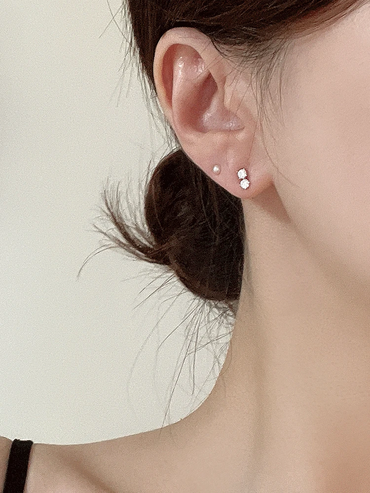 [*주문폭주] 925 silver shine cubic earring (시그니티큐빅)