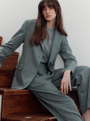 [X MOHAN] SILHOUETTE TWO BUTTON JACKET(2 Colors)