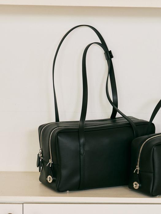 Soft box boston bag black
