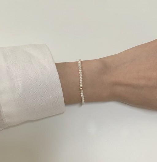 🍡(골드필드)줄줄이 담수진주팔찌