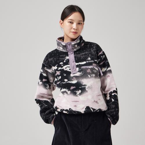 여성 헬베시아 II 프린티드 하프스냅 플리스 풀오버