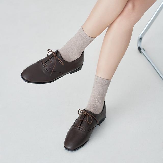 리틀마켓 💗봄신상💗 소프트 레더 옥스퍼드 끈 단화 레이스업 로퍼 HB09B3 신발 구두 정장 라운드 코 브라운 블랙 오피스 출근 하객 결혼식 모임 격식 면접 사무실 데이트 코디 룩