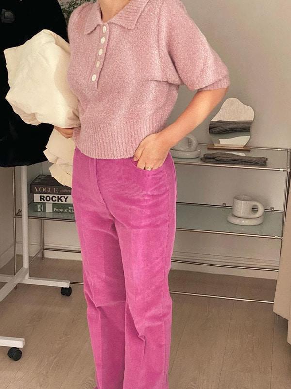 시에떼 3color 컬러 부츠컷 코듀로이 팬츠