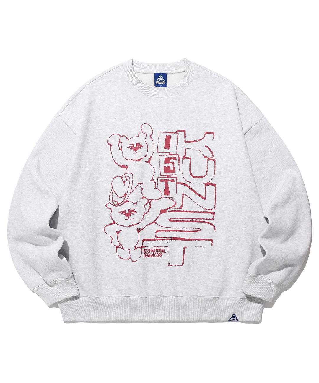 CIRCUS BEAR SWEATSHIRTS_LIGHT GREY